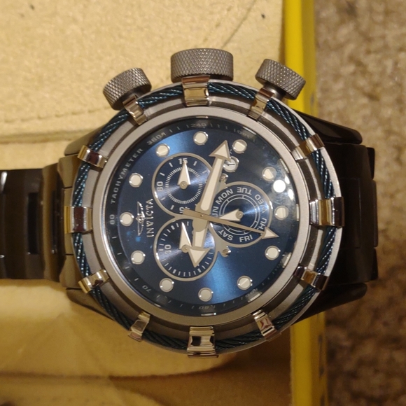 Invicta Bolt Ceramic/Sport, Black/Blue 50mm - Picture 7 of 9